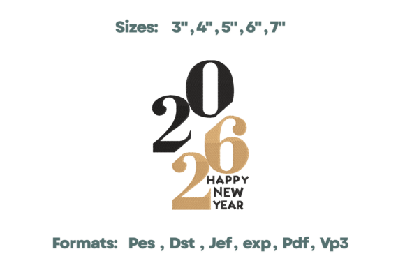 2026 Stacked Modern New Year Design Review for Small Business Merch