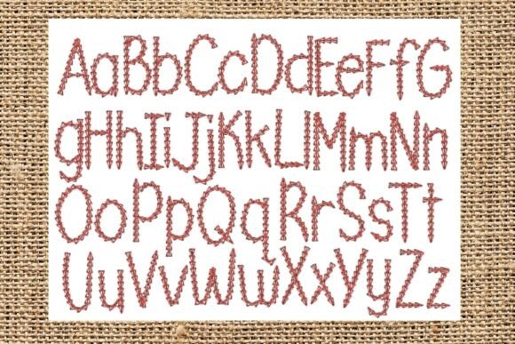 Chain Stitch Alphabet - Capitals Review for Real Projects