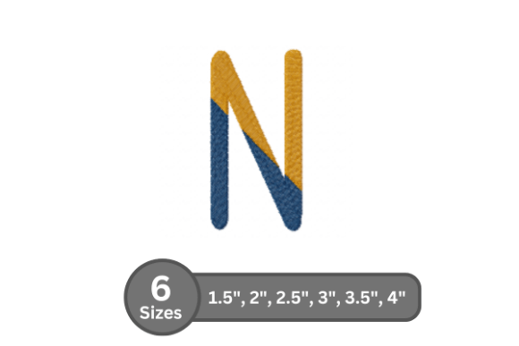 Chalk Split Alphabet -N Review for Apparel Embroidery