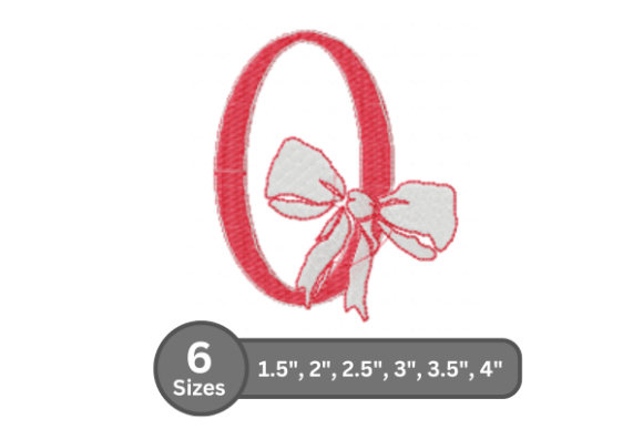 Cherry Knot Number - 0: A Stylish Embroidery Design for Monogram Projects