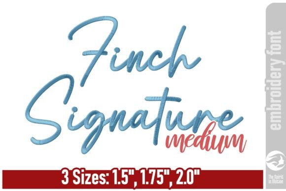 Finch Signature Embroidery Font - M Review for Seasonal Designs