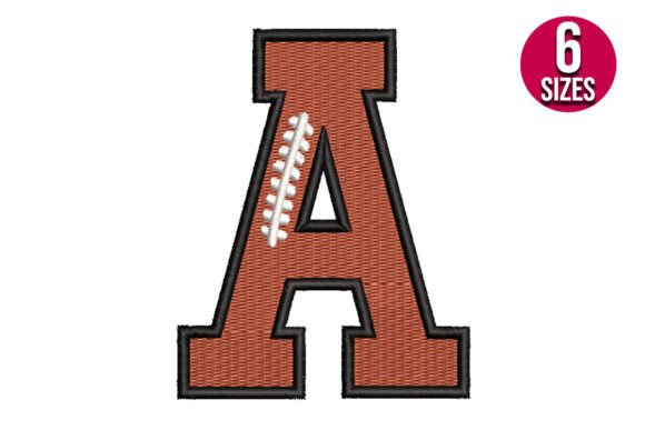 Football Font Alphabet Letter A Review for Craft Fairs