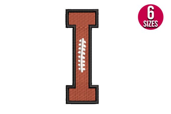 Football Font Alphabet Letter I Review: Bold and Sporty Embroidery Design