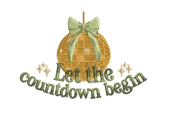 Let the Countdown Begin: A Sparkling Embroidery Design for Seasonal Projects