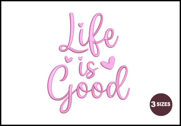 Life is Good Embroidery Design Review for Small Business Merch