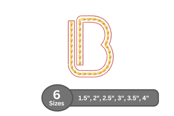 Rope Twist Alphabet -B Review: A Versatile Embroidery Font for Real Projects