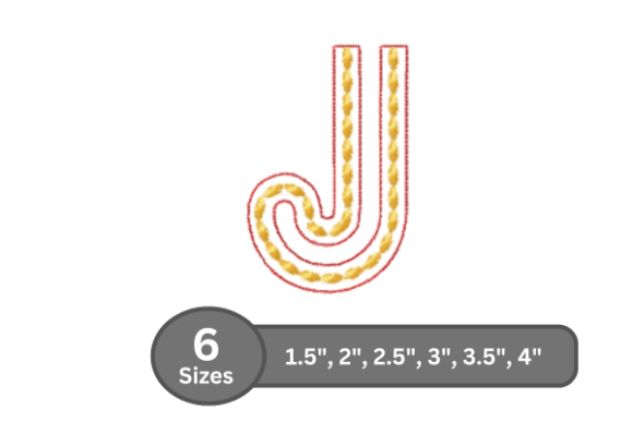 Rope Twist Alphabet - J: A Refined Monogram for Real Projects