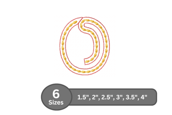 Rope Twist Alphabet -O Review for Apparel Embroidery
