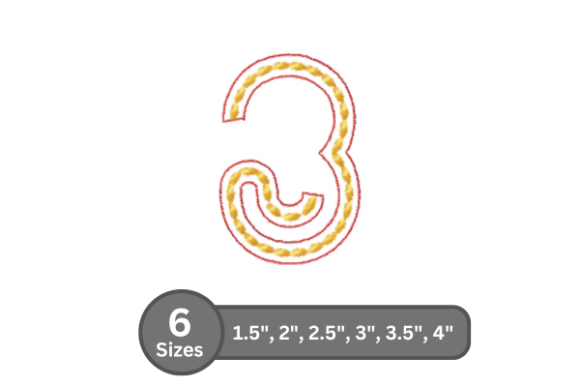 Rope Twist Number -3 Embroidery Font Review for Craft Fair Success