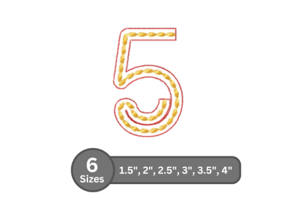 Rope Twist Number -5 Embroidery Font Review