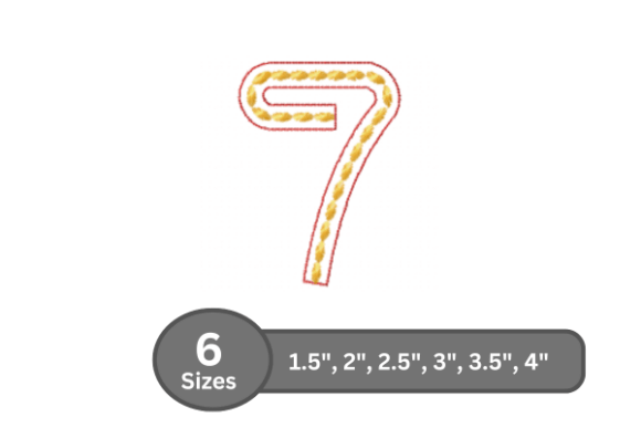 Rope Twist Number -7 Embroidery Design Review