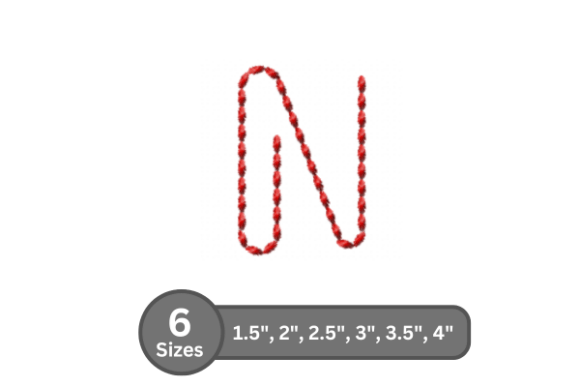 Soft Cord Alphabet -N Review for Seasonal Embroidery