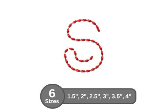 Soft Cord Alphabet -S Embroidery Font Review