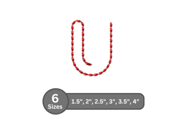Soft Cord Alphabet -U Embroidery Font Review