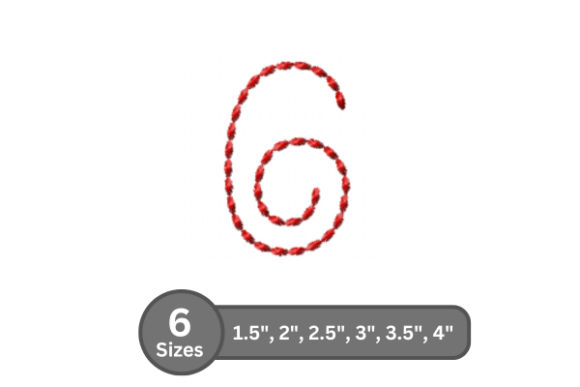 Soft Cord Number -6 Embroidery Design Review