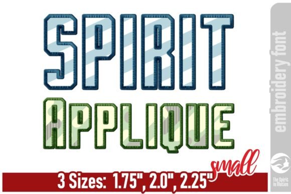Spirit Applique Embroidery Font - Small Review for Craft Fairs