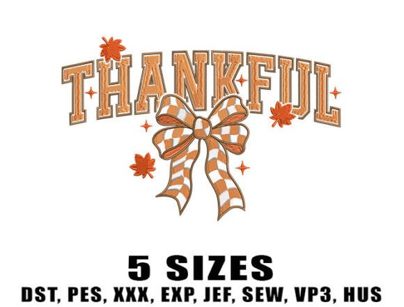 Thankful Bow Embroidery Design Review for Sellers