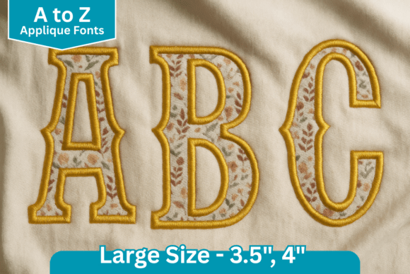 Vintage Serif Applique Embroidery Font Review for Apparel Projects
